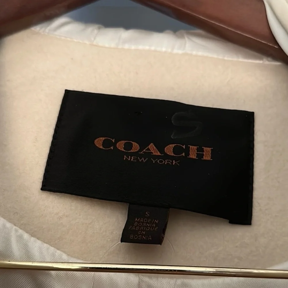 NWT Coach Shearling coat sz S - Picture 6 of 11